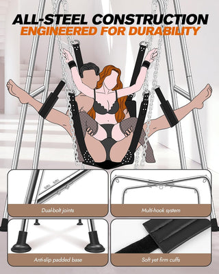 TitanPlay Heavy-Duty Premium Sex Swing Frame Set