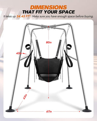 TitanPlay Heavy-Duty Premium Sex Swing Frame Set