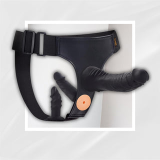 TrioPlay Strap-On Kit | 3 Silicone Dildos, Adjustable Harness