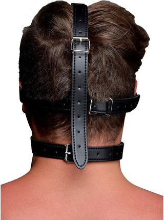 BlackoutBound BDSM Blindfold & Ball Gag Mask