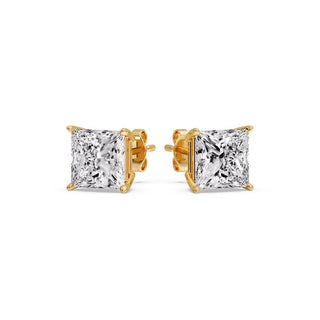 Princess Cut Diamond Stud Earring