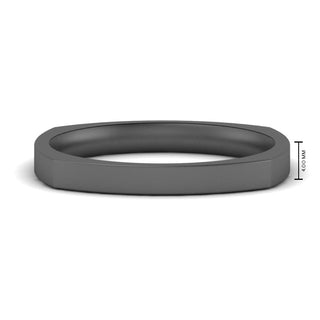 Square Wedding Band | 4 mm - MENAGERIE Intimates MENS Lingerie