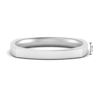 Square Wedding Band | 4 mm - MENAGERIE Intimates MENS Lingerie