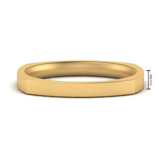 Square Wedding Band | 4 mm - MENAGERIE Intimates MENS Lingerie