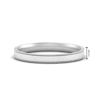 Milgrain Wedding Band | 4 mm