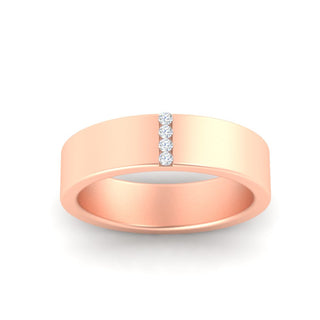 4 Stone Diamond Wedding Band