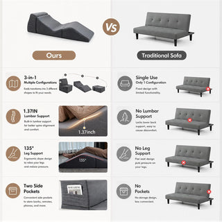 ZeroGravity 3-in-1 Convertible Sex Chaise Lounge