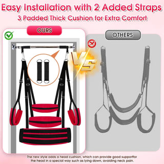 BondFlex Adjustable Sex Swing Kit with Cushions | Comfort & Support