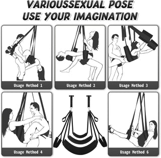 AxionEdge Door Sex Swing with Wide Cushion Seat