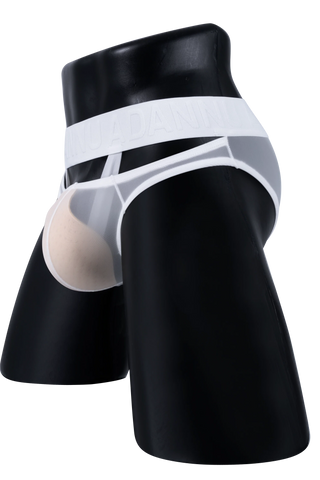 Men’s Sexy Sheer Thong with Ring & Strap Design
