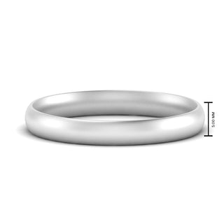 Comfort Fit Mens Wedding Band