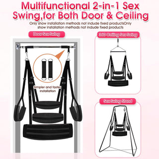 FlexComfort Adjustable Sex Swing Kit | Padded Support 500lb