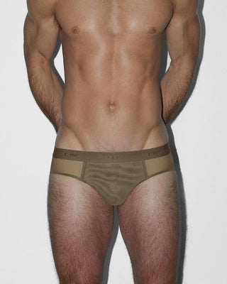 Sheer Low Rise Brief Dark Nude