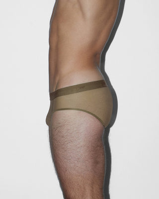 Sheer Low Rise Brief Dark Nude