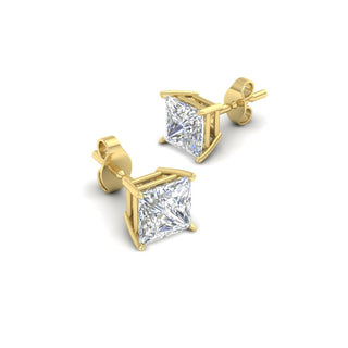 Princess Cut Diamond Stud Earring