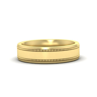 5 mm Mens Band Double Milgrain - MENAGERIE Intimates MENS Lingerie