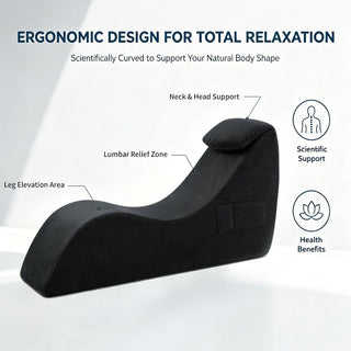 VelourTryst Ergonomic Sex Chaise with Cushioned Headrest