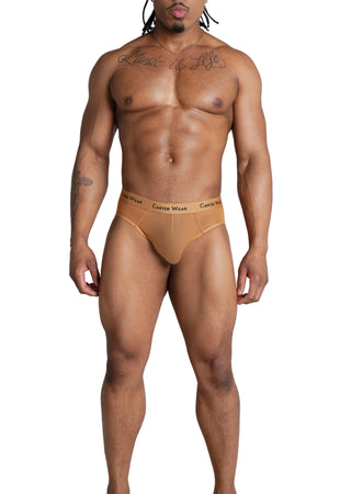 Latte Micro Mesh Brief