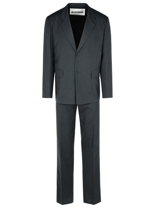 Jil Sander Grey Wool Suit Men