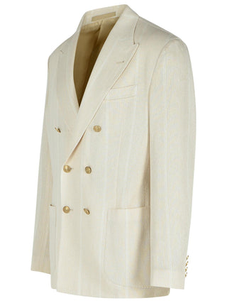 Cotton Blend Blazer Men