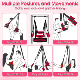 BondFlex Adjustable Sex Swing Kit with Cushions | Comfort & Support