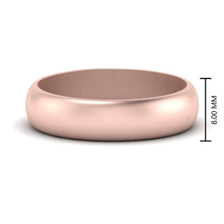 Low Dome 6mm Men Wedding Band - MENAGERIE Intimates MENS Lingerie