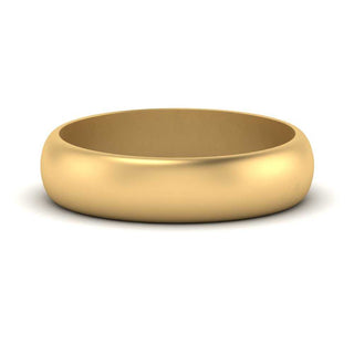 Low Dome 6mm Men Wedding Band - MENAGERIE Intimates MENS Lingerie
