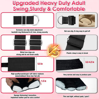 FlexComfort Adjustable Sex Swing Kit | Padded Support 500lb