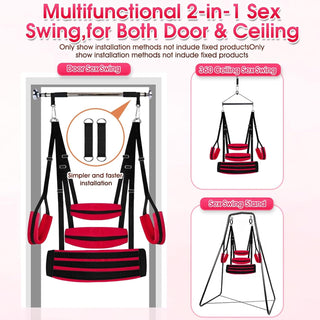 BondFlex Adjustable Sex Swing Kit with Cushions | Comfort & Support