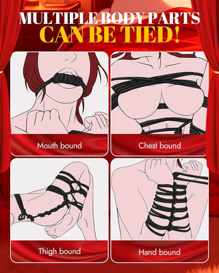 Cotton Shibari Bondage Rope | BLACK | 3 Pack