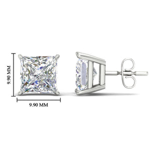 Princess Cut Diamond Stud Earring