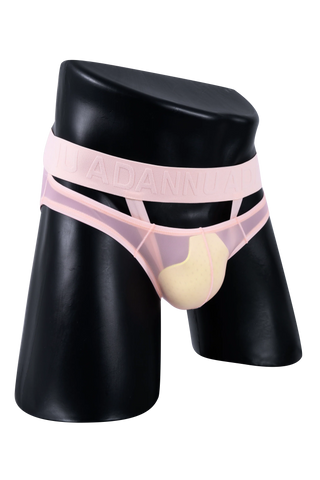 Men’s Sexy Sheer Thong with Ring & Strap Design