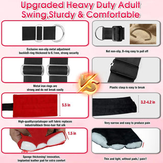BondFlex Adjustable Sex Swing Kit with Cushions | Comfort & Support