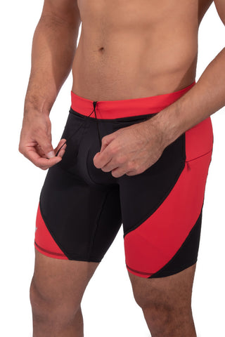 Shorts | Black on Red
