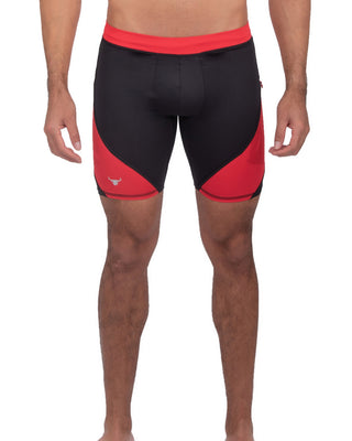 Shorts | Black on Red