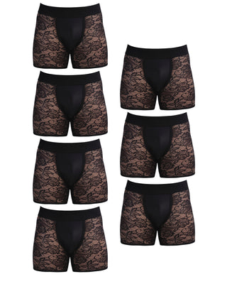 BOXER BRIEF | 7 Piece | MultiPack | BLACK - MENAGERIE Intimates MENS Lingerie