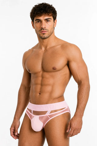 Men’s Sexy Sheer Thong with Ring & Strap Design