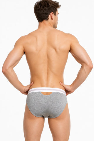 Men’s Sexy Briefs – Hollow Front & Back, Cotton Low Waist