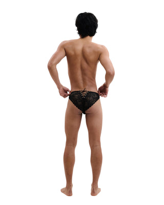 Louis Open Thong in Black