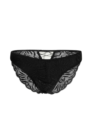 Louis Open Thong | Black | FULL OF DESIRE.