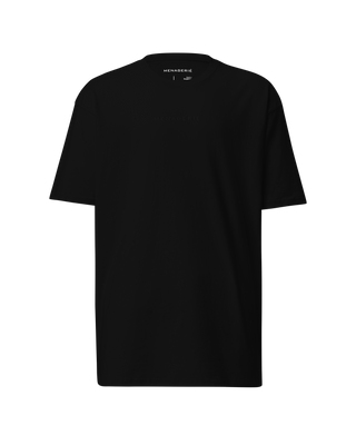 HEAVY TEE | 100% COTTON | BLACK EMBROIDERY