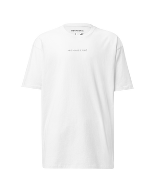 HEAVY TEE | 100% COTTON | WHITE EMBROIDERY