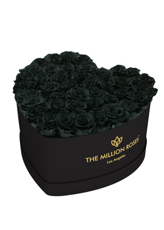Heart Black Box | Black Roses