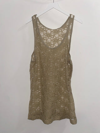 TANK in LACE | Tan | Sample Sale - MENAGERIE Intimates MENS Lingerie