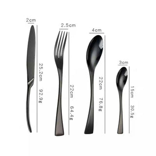 Jet Black Cutlery Set | 3CARATS - MENAGERIE Intimates MENS Lingerie