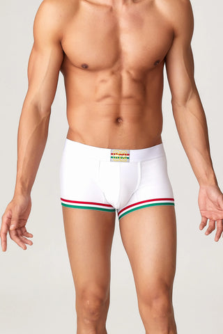 Men’s Cotton Boxer Briefs – Solid Color Streetwear Style