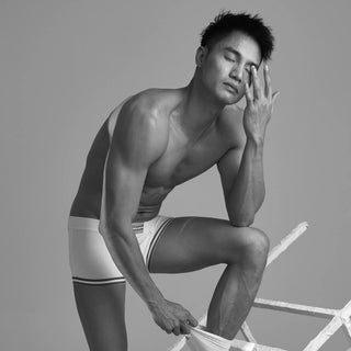 Men’s Cotton Boxer Briefs – Solid Color Streetwear Style