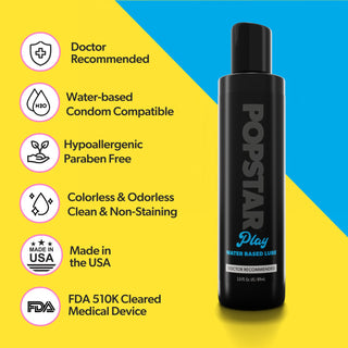 POPSTAR | Water-Based Lube | 3 oz