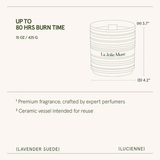 Lavender Suede Candle | Lucienne