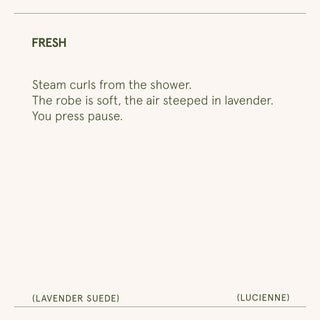 Lavender Suede Candle | Lucienne